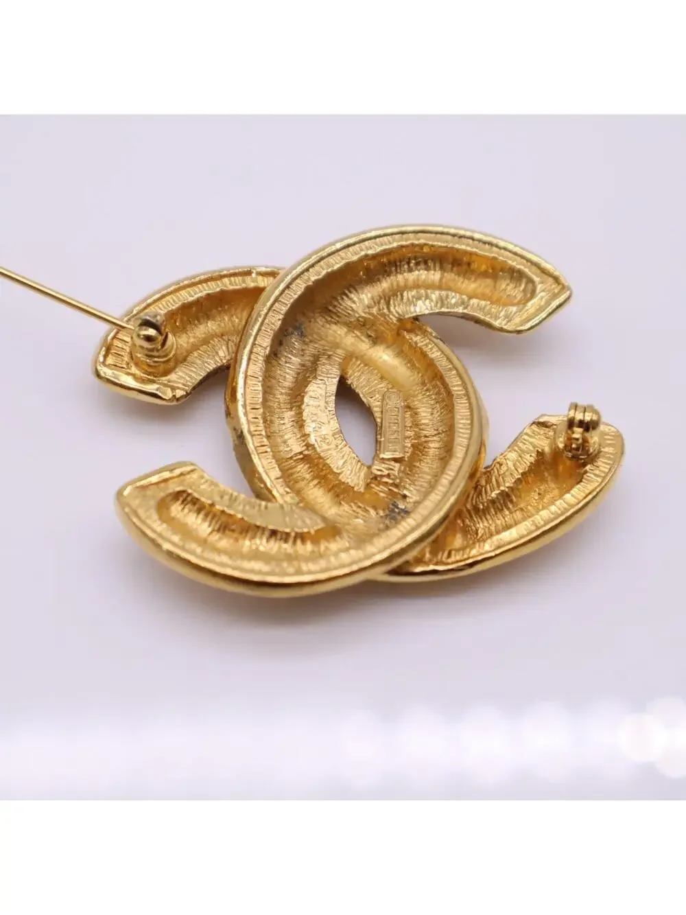 Chanel Cc Logo Brooch Metal #357836C77B